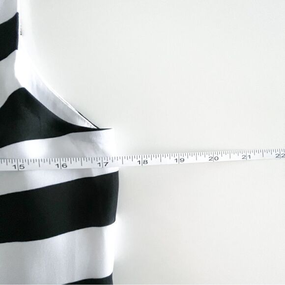 Zac & Rachel Sleeveless Blouse Striped Black White Tank Women's S Pullover - Picture 5 of 6